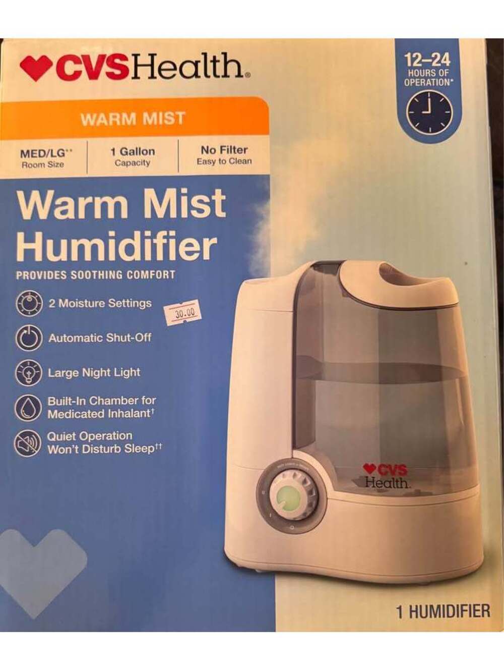 CVS Warm Mist Humidifier